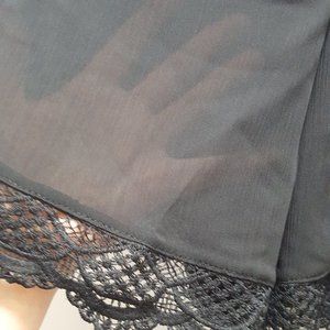 sheer chiffon and lace lingerie booty shorts